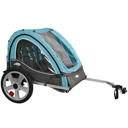 Equipped with a versatile coupler, this bike trailer kid carrier attaches easily to most bicycles. Coming complete with...