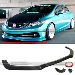 For 13-15 Honda civic sedan Only. Front Bumper Lip COMPATIBILITY 1 x Front lip. We take no responsibility in teaching...