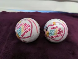 2x Zuru  Surprise Newborn Unicorn Squad  Magic Color Change Diaper  NEW  Series 2 Each ball contains 5 Surprises- 1...
