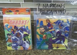 TEEN TITANS. (THESE WERE LEFT OVER FROM MY DAUGHTERS PARTY. ).