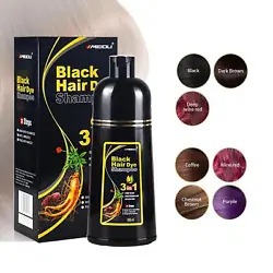 Permanent Herbal Hair Dye Shampoo for all hair type quick and easy hair dye shampoo formula for heather hair care just...