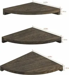 【Durable & Sturdy Corner Shelves Wall Mounted】 This corner wall shelf is made of 100% high quality solid wood. It...