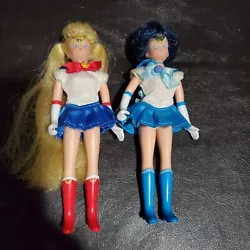 2 Vintage Sailor Moon 6” doll Figures (Irwin Toys, 2000).