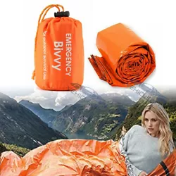 The bright orange color survial bivvy sacks can help rescuers to find your location and get quick rescue. 2.8 3.95