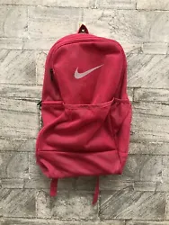 Nike Backpack Pink Brasilia Medium Training School Outdoors Mesh. Condition is Pre-owned. Shipped with USPS Ground...