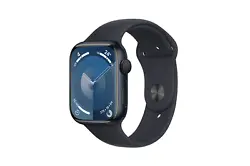 Apple Watch Series 9 GPS Aluminium Minuit Bracelet Sport M/L 45 mm - Montre connectée - Aluminium - Étanche - GPS -...