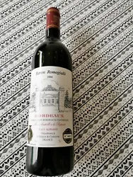 CHATEAU ROMEGIALLI 1995- Vin de Bordeaux/ propriétaire Récoltant***.