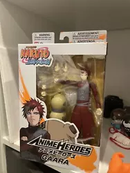 Naruto Shippuden 6 Inch Action Figure Anime Heroes Gaara NIB. Condition is New. Shipped with USPS Ground Advantage.