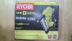 Ryobi: 18V ONE+ AIRSTRIKE™ 18GA NARROW CROWN STAPLER P360 Opend Box Tool is New and unused. Dont miss out on the...