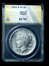 This coin is graded AU50 by ANACS. This is the exact Item(s) you will receive.