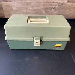 Vintage Plano Model 6300 3 Drawer Fishing Tackle Box Made In USA Good Condition.  Tacklebox needs a good cleaning,...