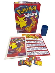 Vintage 1999 Pokemon Yahtzee Jr Board Game Milton Bradley Complete