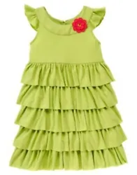 PRETTY POSIES. GREEN FLOWER TIERED DRESS. SIZES AVAILABLE: 3, 4, 5, 6, 7 & 8 YEARS. International Orders. Applies to...