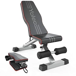 So this adjustable weight bench is also the incline,decline or flat bench. Full Body WorkoutYoleo provides the...