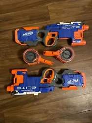 My son and I aren’t engaging in nerf gun wars anymore and these are well taken care of. These 2 nerf guns are in...