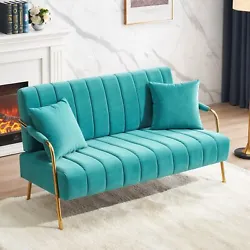 【Comfy Couch】Filled with high-density sponge, our small love seat is thickened and cushioned. 【Easy Assembly &...