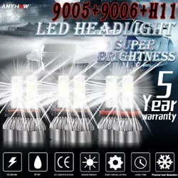 Compatible With: 9005 / HB3 + 9006 / HB4 + H11 / H9 / H8 Specifications 1. Condition: 100% Brand New / Never Used 2....
