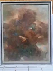 A wonderful  original  oil on Masonite board by Richard C. Ward. This is done in a unique  style.      This is...
