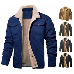 Neckline: lapel. Thickness: fleece. Style: fashion,cargo. Due to the light and screen difference, the items color may...
