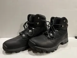 TIMBERLAND Rangeley Mid Hiker Leather Black Hiking Boots 9811R Men Size 10. Nice pair of Black Timberland Hiking boots...