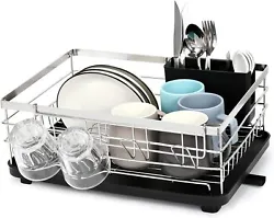 Hang the cutlery box across from the cup racks and the other 2 on either side of the dish rack. Keep everything in...
