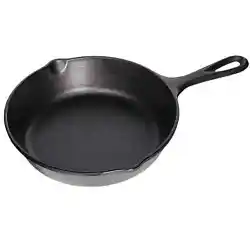 Made with just iron and oil, the cast iron skillet features a helpful assist handle for lifting or hanging. The...
