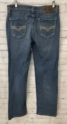 Rock And Roll Cowboy double barrel straight relaxed Blue jeans. 34x33 tag shows 34” inseam but pants measure 33”...