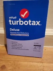 New Turbotax Deluxe 2022 Federal and State Tax Software Windows and Mac.