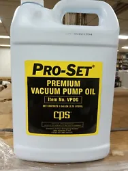 CPS PRO-SET #VPOG PREMIUM Vacuum Pump Oil- Gallon, (pallets).