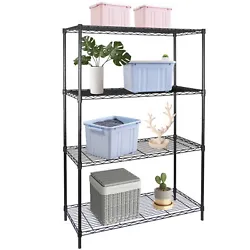 Create custom-height shelves--no tools required. Bearing capacity of each layer: 40kg. Total bearing capacity: 120kg.