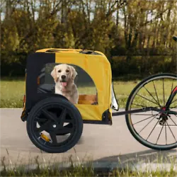 SAFETY FIRST : Includes internal leash and no-slip floor to keep your pup safe and secure. Hook up the trailer, clip...