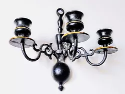 Up for sale this beautifully crafted HEAVY ANTIQUE 3 ARMS CANDLE HOLDER / CANDELABRA. Fully cast iron made and finished...