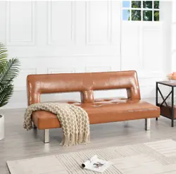 Contemporary modern reclining futon sofa bed. Versatile multi use futon sofa bed. Futon sofa weight: 79.36 lbs. Futon...