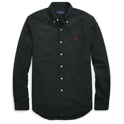 Add a fresh look to your wardrobe with this RL long sleeved Classic Fit Oxford shirt featuring a neat button-down...