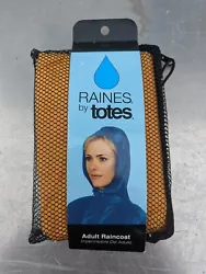 Raines By Totes Unisex Adult Raincoat 100% EVA Pullover Packable & Impermeable. New. Never opened. Great gift.