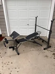 Strength Adjustable Standard Combo Weight Bench with Rack and Leg Extension.