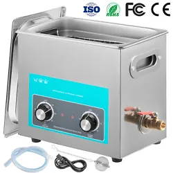 This is a high efficiency ultrasonic cleaner used for daily or professional cleaning works. It will emit 40KHZ...