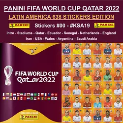 PANINI FIFA WORLD CUP QATAR 2022 - REGULAR STICKERS #CAN1 - #FWC29. Stickers #00 - #KSA19. International 2 options.