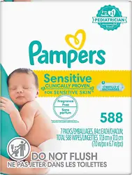 Clinically proven to protect your little one’s sensitive skin, Pampers Sensitive baby wipes are thick and soft for a...