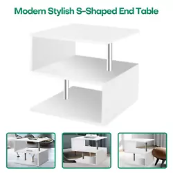 3-Layer Modern Coffee Table Side End Coffee Wooden Room Furniture Storage Shelve. It can be used as coffee table, end...