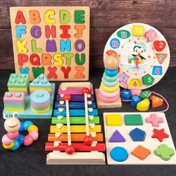 Educational:Logical Thinking, Hand-Eye Coordination, Color Recognition, Sorting Skills. Type: Montessori Educational...