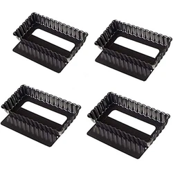 Webake quiche baking pans are made of high quality heavy duty carbon steel, superior heat conductivity, reinforced...