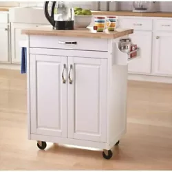For more counter and storage space, the TRFMY Kitchen Island is the small space solution you have been looking for. The...