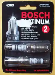 BOSCH 4309 Platinum Plus +2 Spark Plug.