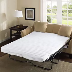 This quilted sofa bed pad is filled with a soft microfiber filling for extra padding, while the waterproof backing...