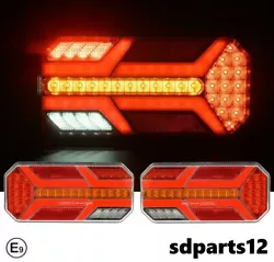 Ensemble de feux arrière combinés à LED approuvés par E9 de qualité supérieure avec indicateur séquentiel...