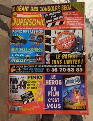 Supersonic Géant Des Consoles Sega N 19 Mars 1994 Méga Cd Megadrive Master system Game gear Seule la couverture...