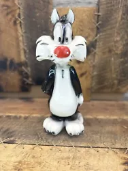 Extremely Rare! Looney Tunes Sylvester Holding Tweety on Back Figurine Statue. Figure has some distressing and...