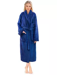 We made the robe of fluffy teddy sherpa fabric to make it cozy with an elegant touch! HIGH QUALITY AND DURABLE...