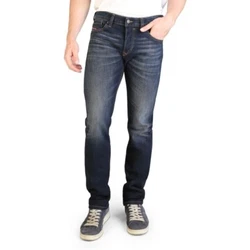 Straight style with a slightly narrow leg on the thigh. Its a dark blue wash in stretch denim, treated for a subtle...